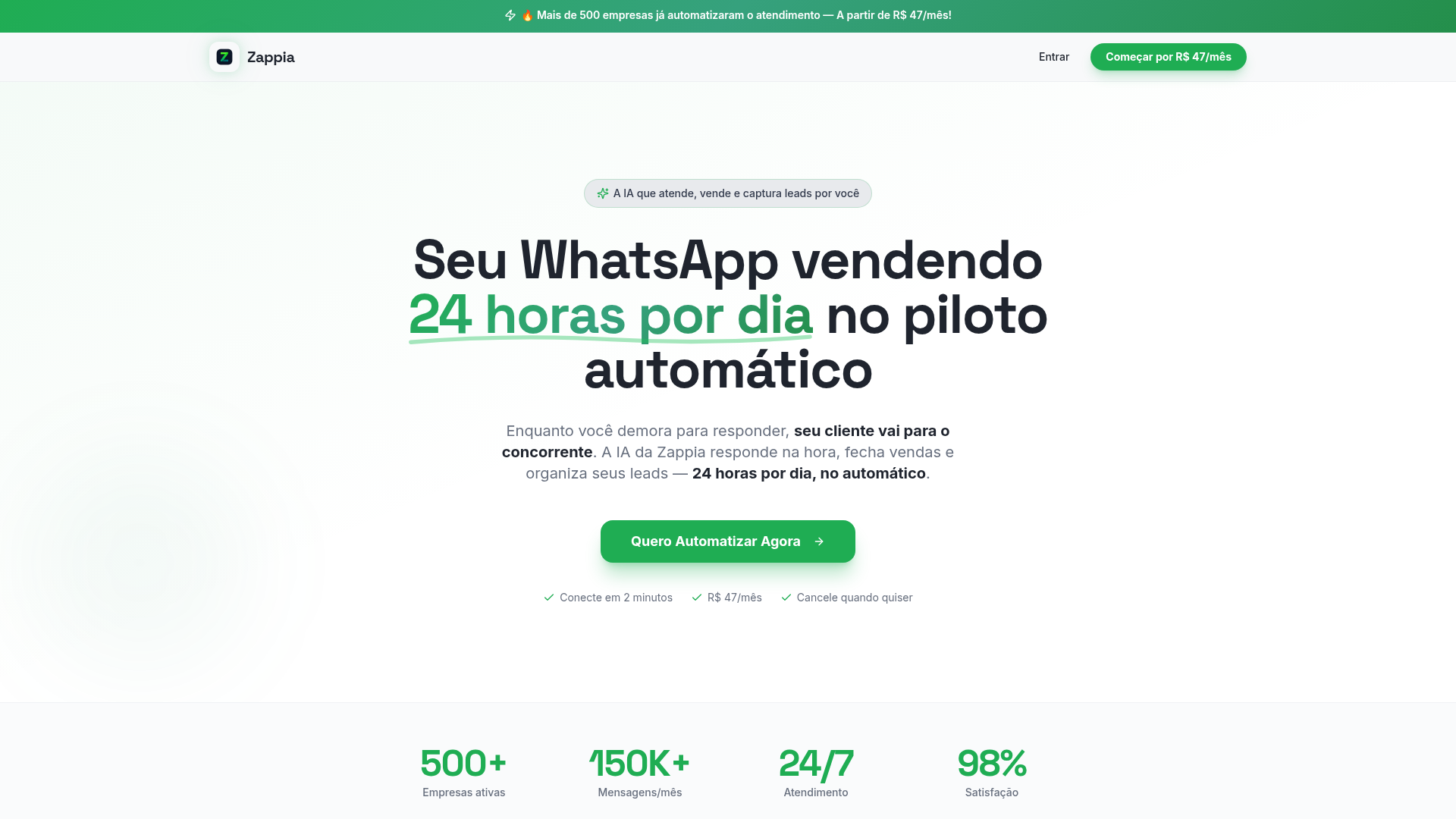 Projeto Zappia criado pela Mindset Br